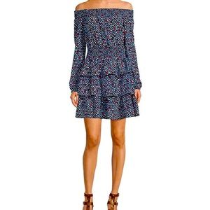 Off the Shoulder smocked waist dress